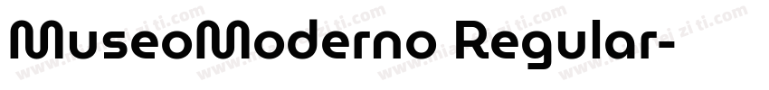 MuseoModerno Regular字体转换